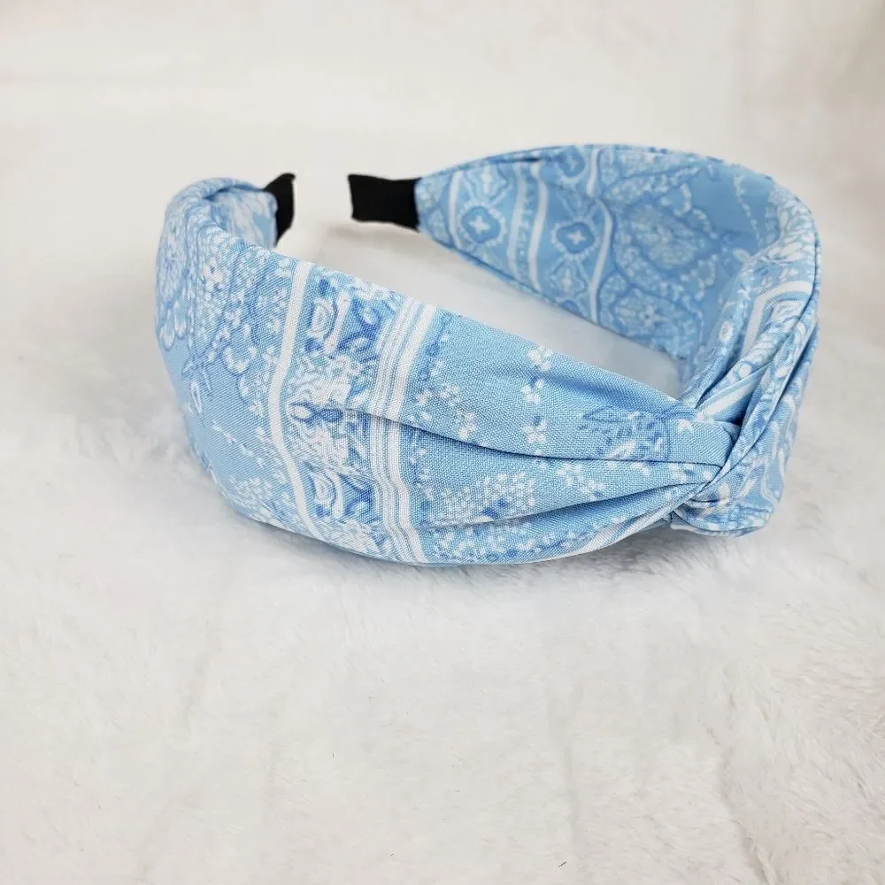Bandana Print Wide Band Headband